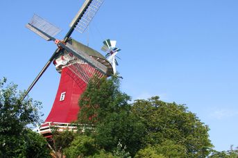Zwillingsmühlen Greetsiel - Rote Mühle (Schoof´s Mühle)
